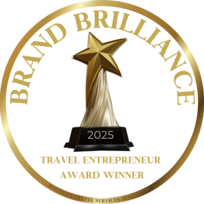 2025 Brand Brilliance Travel Entrepreneur Award Winner